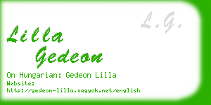 lilla gedeon business card